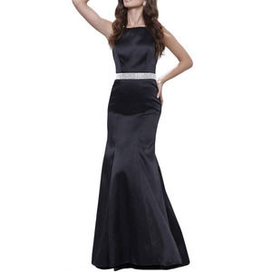 NOX ANABEL- Sleeveless Beaded Waist Trumpet Gown  Size: Medium